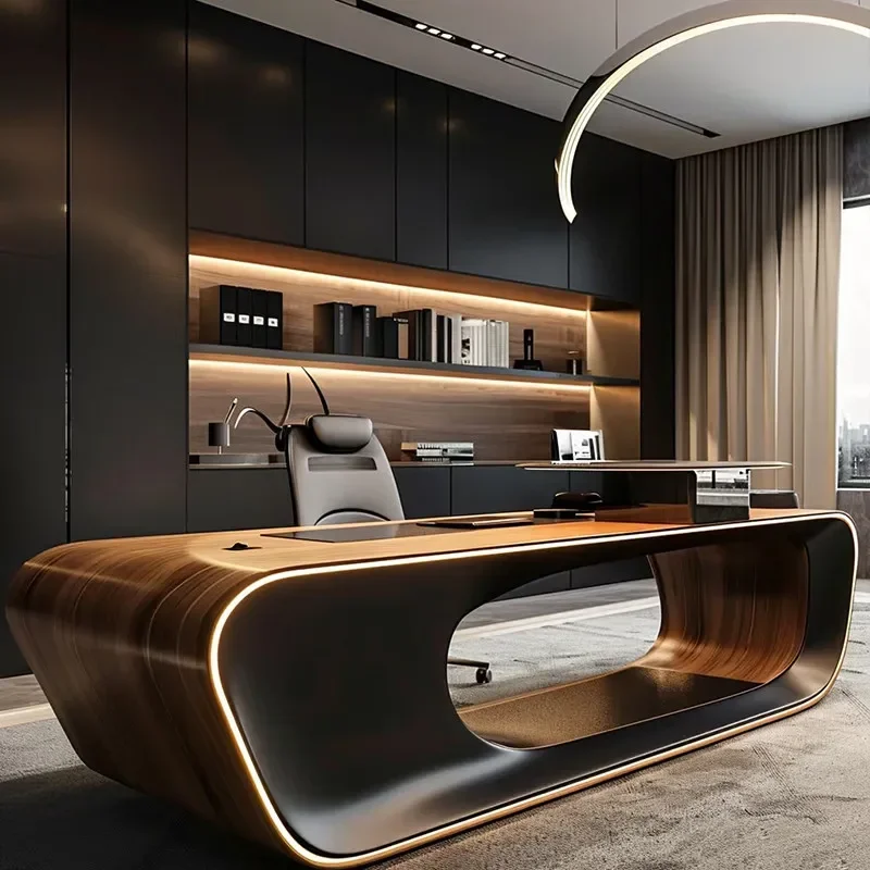 Office Furniture High End - Computer Desk Modern Simplicity Light Luxury
