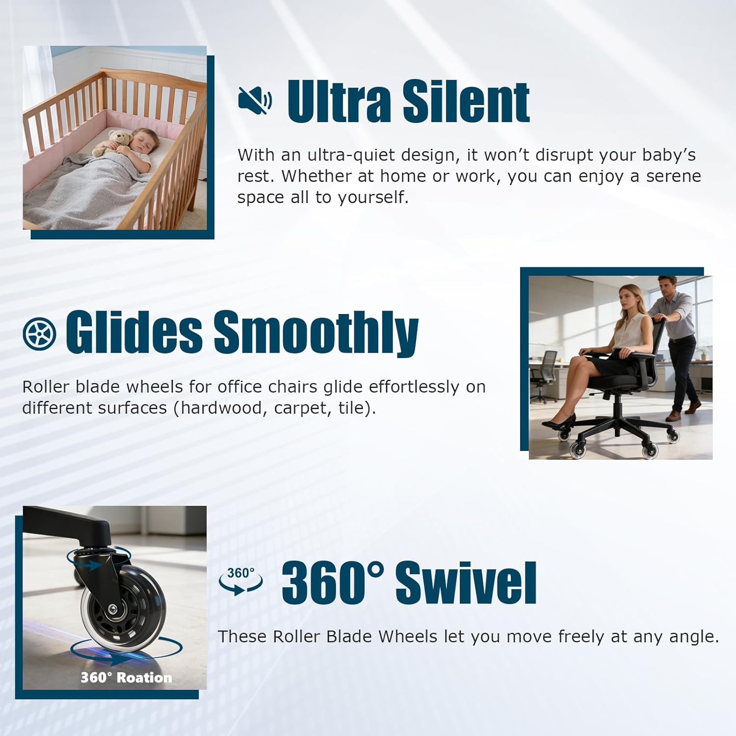 3 Inch Office Chair Wheels Set - Office Furniture Plan review and price