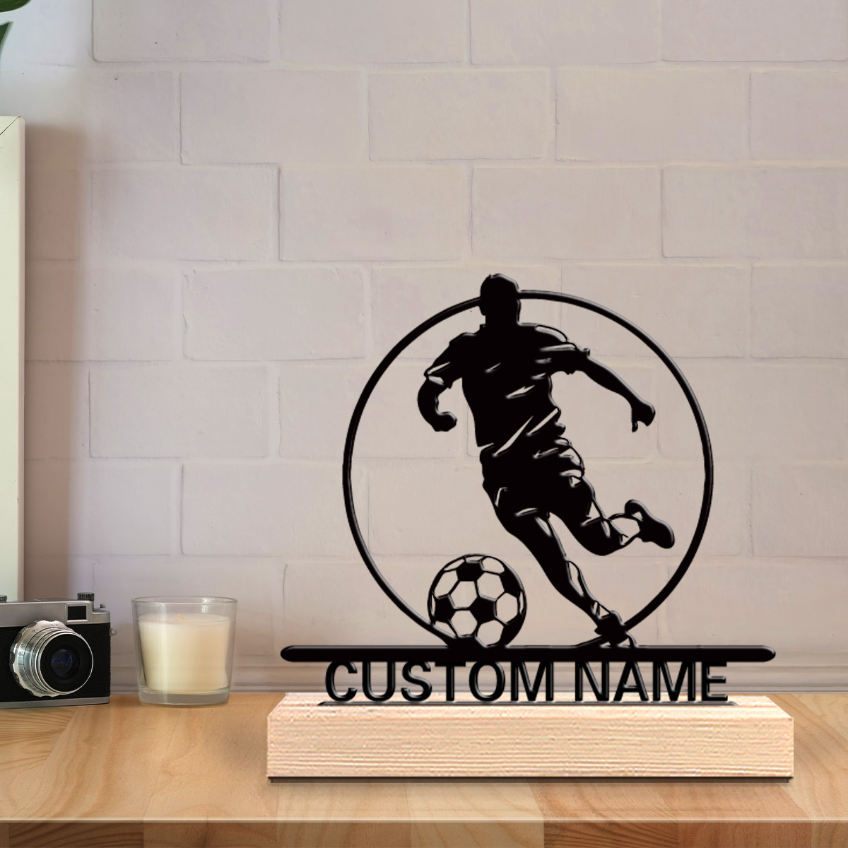 Custom Soccer Player Metal Sta - Office Furniture Table review and price
