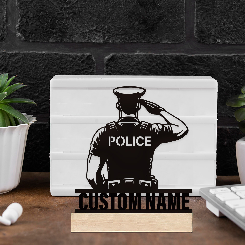 Personalized Metal Police Badg - Office Furniture Table review and price
