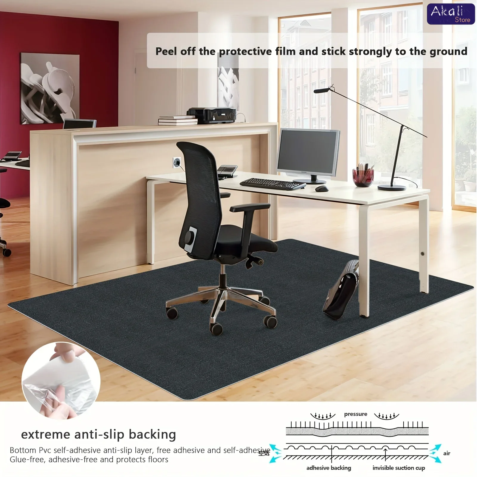 Large Size Office Chair Mat An - Chair Mat Hard Floor review and price