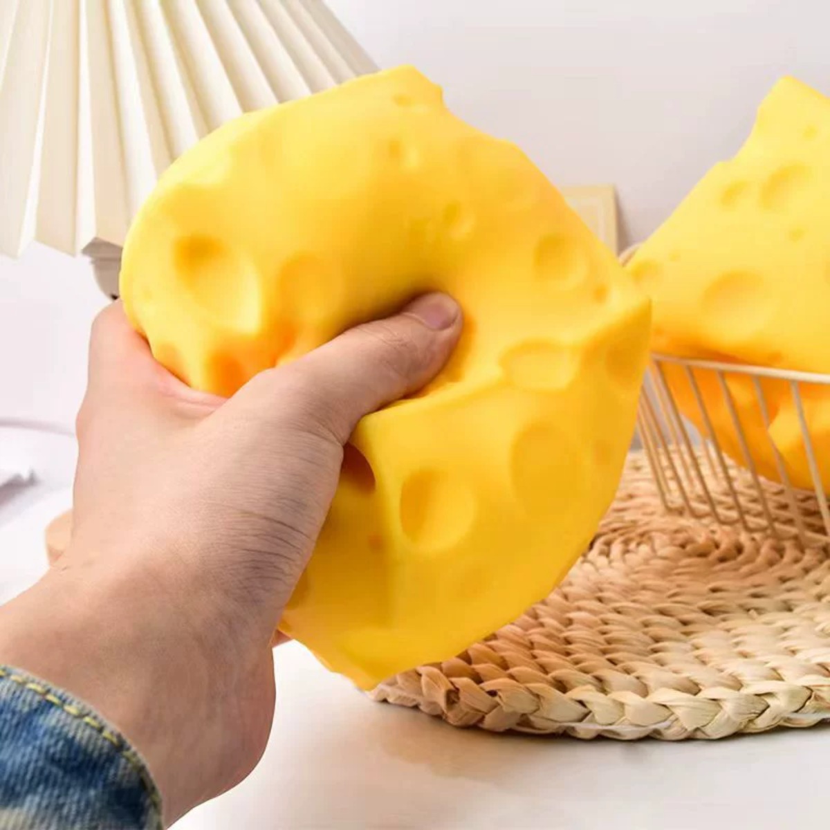 Cheese Stress Ball Squishy Toy - Office Furniture Table review and price