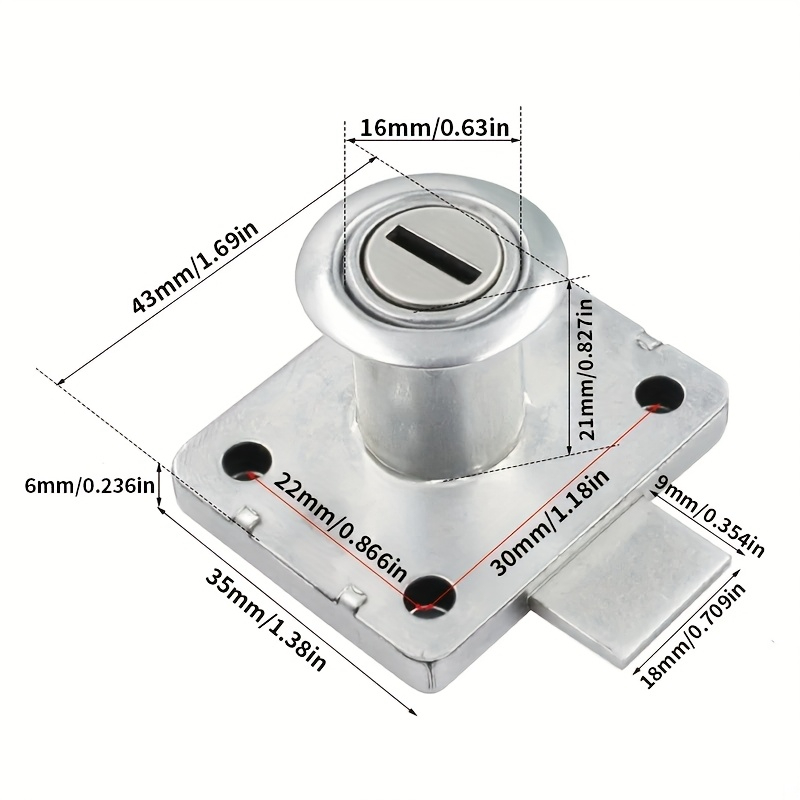 Cabinet Drawer Lock Wardrobe C - Office Furniture Hardware review and price