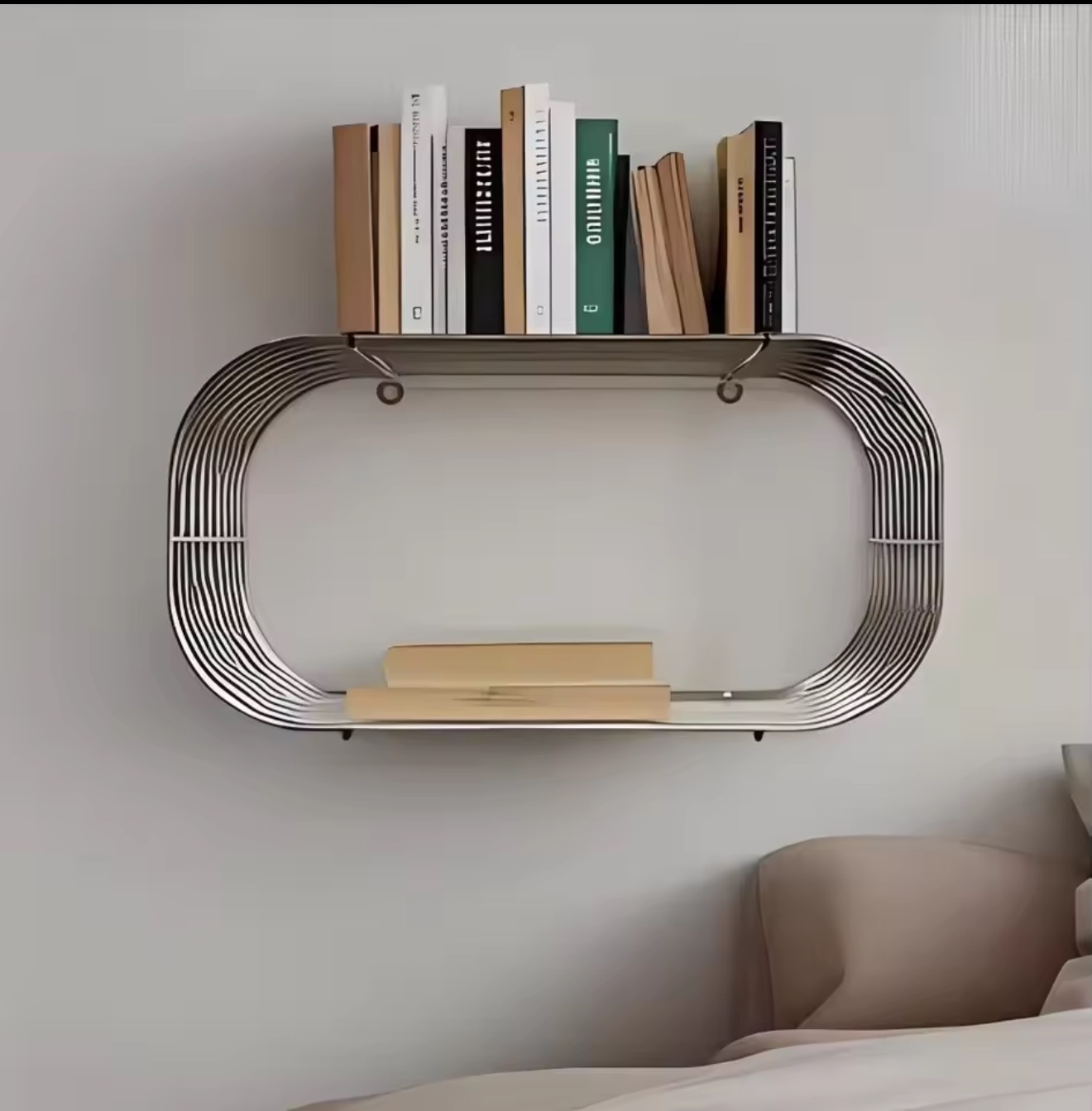 Metal Wall Shelf, Oval Floatin - Office Furniture Plan review and price
