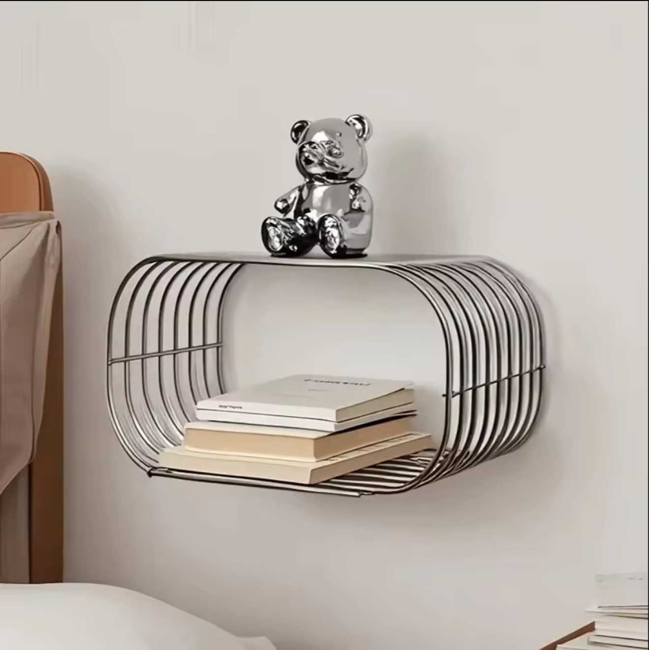 Metal Wall Shelf, Oval Floatin - Office Furniture Plan review and price