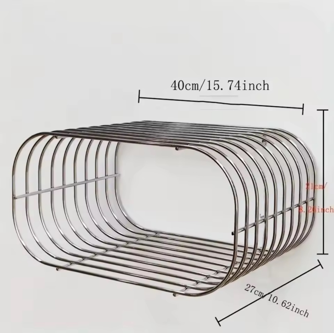 Metal Wall Shelf, Oval Floatin - Office Furniture Plan review and price